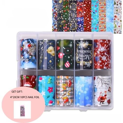 100*4cm 10pcs Mix Nail Art Transfer Sticker Butterfly Chrismas And Halloween Manicure 3D Nail Decoration Or Nail Stickers