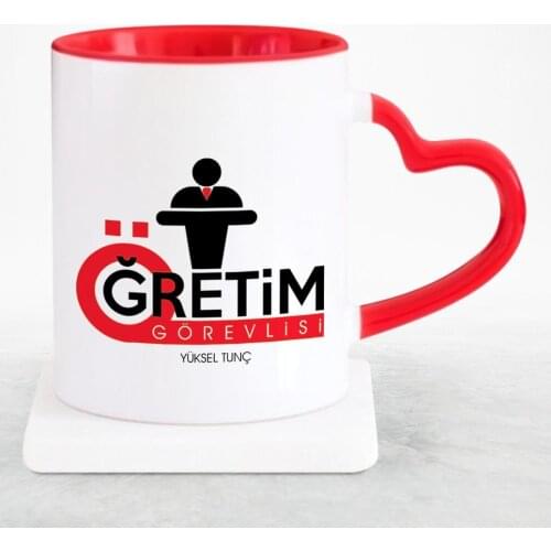 Personalized Professional Lecturer Red Heart Mug Cup