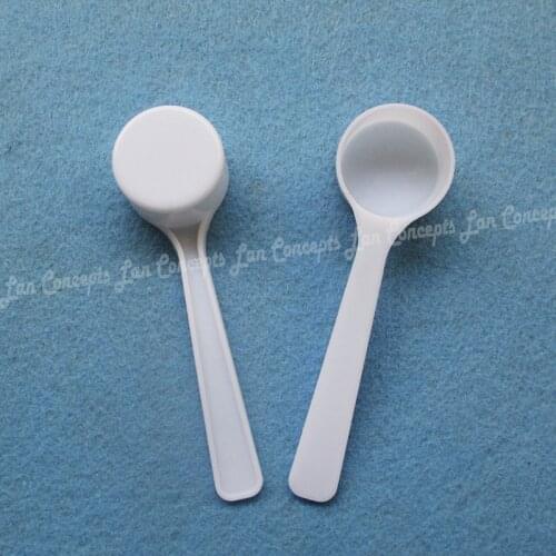8ML Plastic Scoop 4g PP Spoon 4 gram Measuring Spoons for medical milk powder Liquid - white 200pcs/lot Free shipping