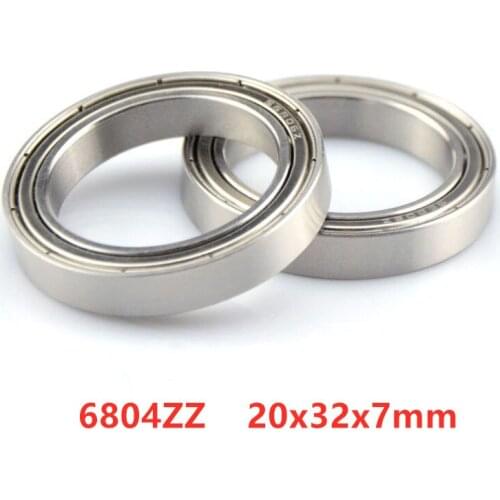20pcs bearings 6804ZZ 6804-2Z 20x32x7 shielded thin wall deep groove ball bearing 61804ZZ 20*32*7 mm