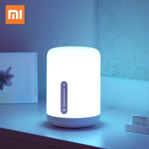 Newest Xiaomi Mijia Bedside Lamp 2 Light WiFi/Bluetooth LED Light Smart Indoor Night Light Works with Apple HomeKit