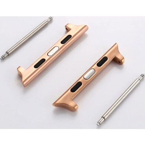 Watch Strap Connector For Apple Watch 44mm 40mm Band Adapter 42mm 38mm Metal Connection For Applewatch SE Series 6 5 4 3 2 1