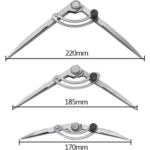 Spacing Compass Adjustable Leather Craft Rotating Tool Scriber DIY Edge Creaser Stitch Wing Divider Cross Line Compasses SP99
