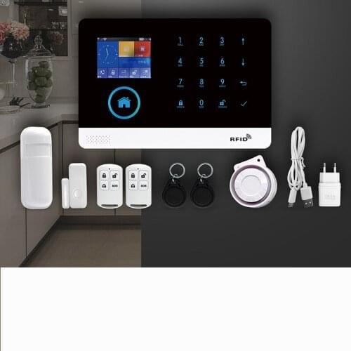GSM Alarm System for Home Security Alarm with Solar Wireless Siren Smart Home Kit Tuya Smart Life APP Control for Andriod IOS