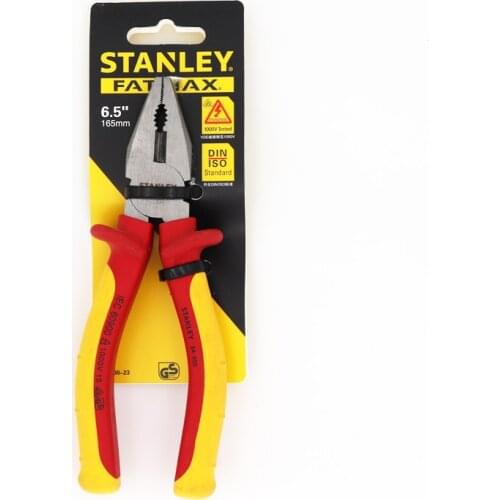 Stanley 1-pcs Professional VDE 1000V Combination Pliers Insulated Combined Wire Pliers Insulation Tools For Electrician FatMax