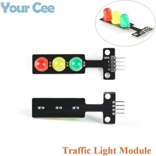 Mini 5V Traffic Light LED Display Module for Arduino Red Yellow Green 5mm LED RGB -Traffic Light for Traffic Light System Model