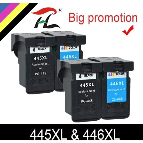 YLC Compatible PG 445 PG445XL pg445 PG-445 CL-446 CL 446xl ink cartridge for Canon PIXMA MG 2440 2540 2940 MX494 IP2840