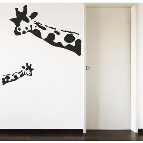 Giraffes Wait! What? Humorous Teenagers Baby Home Decal Bedroom Living Removable Vinyl Art Wall Sticker Autocollant Mural B089
