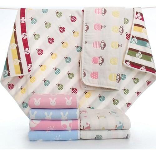 110CM*110CM Baby Muslin Bath Towels, Super Soft Cotton Receiving Blanket for Babys Delicate Skin 6 layers Jacquard Cotton