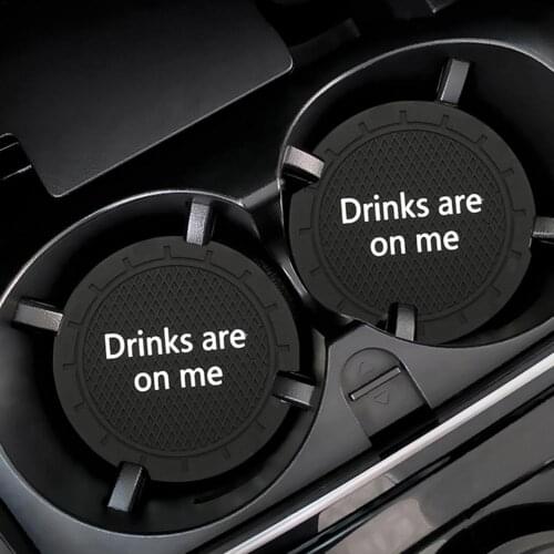 2pcs Car Cup Holder Coaster Non slip Pad Mat Interior Accessories Car Styling Universal 2021 New Car Cup Coaster