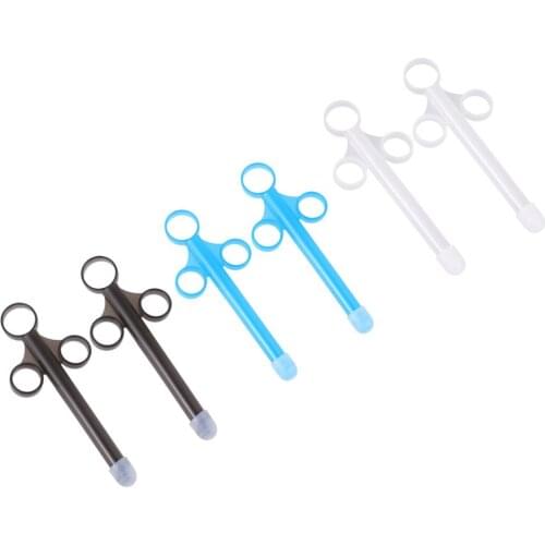 3 Pairs Lube Syringes Sexual Lubes Applicators for Adult