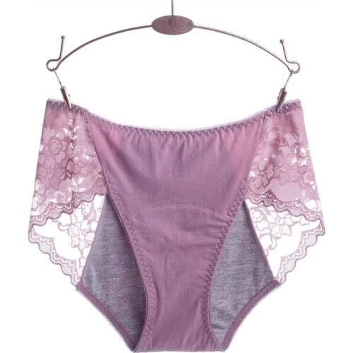 3PC/lot Womens physiological underwear menstrual leak-proof underpants menstruation safety pants cotton antibacterial panty