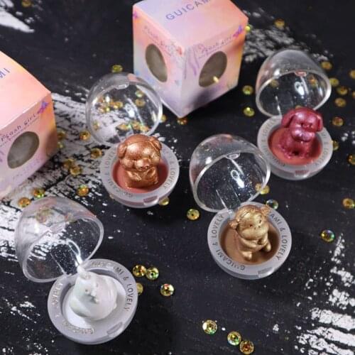 GUICAMI Bronze Highlighter Palette Tricolor Makeup Face Palette Contour Palette Makeup Highlighter Blush Palette