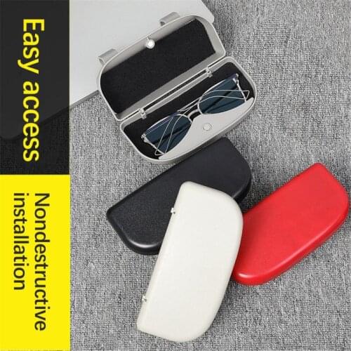 Car Glasses Case Sunglasses Storage Box 3 Colors Auto Interior Accessories Glasses Holder Sun Visor Automobiles 39mm Thickness