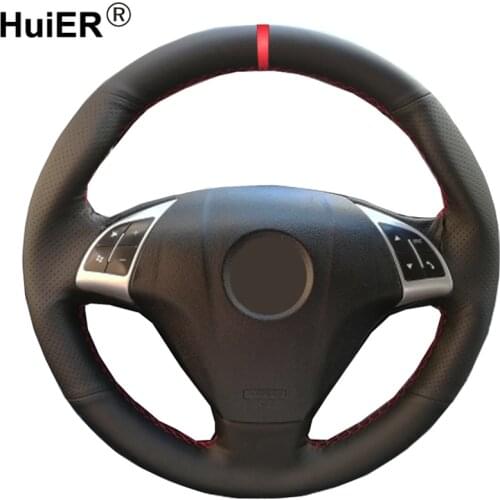 Hand Sewing Car Steering Wheel Cover For Fiat Punto Bravo Linea 2007- 2020 Qubo Doblo 2008- 2015 Combo 12-18 Grande Punto 05-20