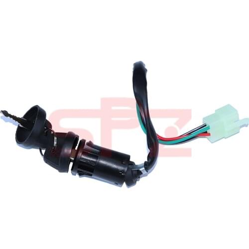 Ignition key switch four-wire is suitable for motorcycle pit soil bicycle four-wheel all-terrain vehicle