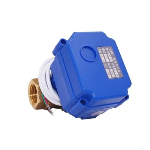 CWX-15 brass bsp npt automatic motor motorized water flow control ball valve