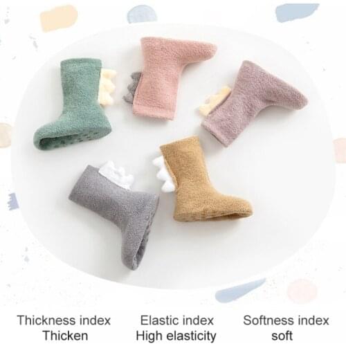 Cotton Baby Socks dinosaur Newborn Cute Socks Anti Slip Floor Socks Autumn Winter Socks for Children Baby Boy Girl Infant Socks