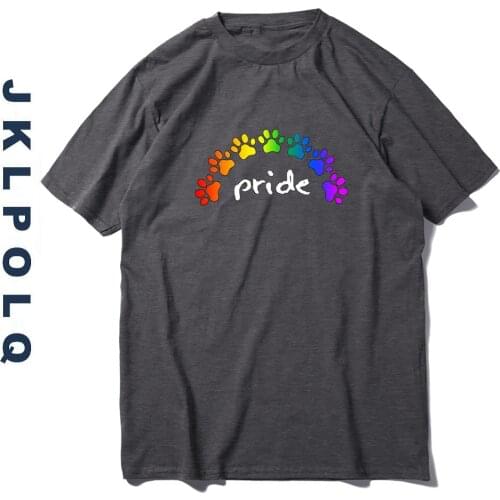 JKLPOLQ Mens T Shirts Harajuku Unisex Pride Printing 100% Cotton Digging Tshirt Male Women Tee Shirts Eu Size XS-3XL