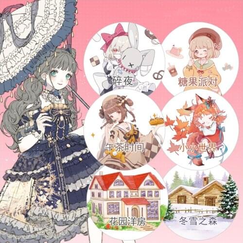 Kawaii Girls Winter Scenery PET Washi Tapes Bullet Journal Masking Tape Adhesive Tape DIY Scrapbooking Washi Stickers