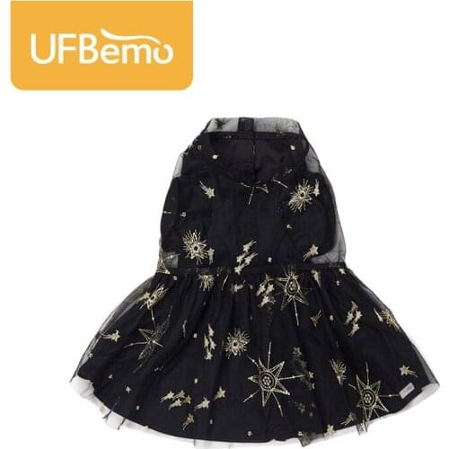 UFBemo Dog Dress Cat Pet Dresses for Christmas Wedding Party Lace Embroidery for All Seasons Clothes for Small Dogs Costume