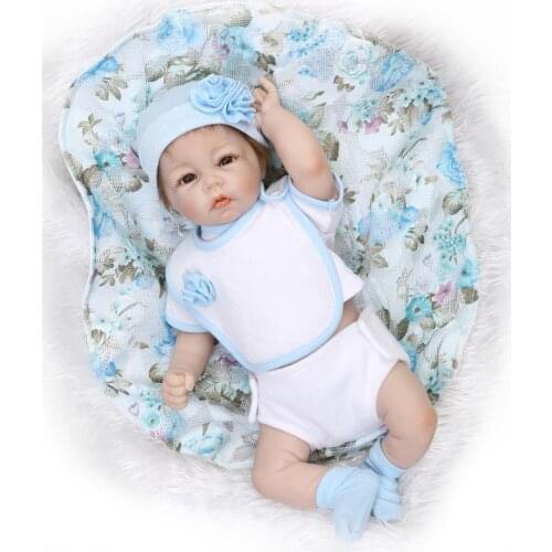 52CM half silicone reborn baby dolls for sale bebe alive boy bonecas wedding gift brinquedos