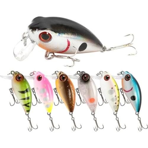 Little Fat Lures Crank Artificial Bait Sea Swimbait TopWater 0-0.5 Meter Hard Bait With Hooks For Fishing Gear Fake Baits
