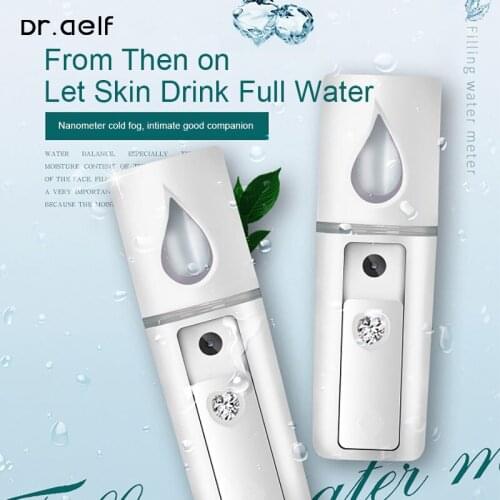 Dr.aelf Mini Portable Nano Mist Sprayer Facial Body Nebulizer Steamer Moisturizing Skin Care Face Spray Beauty Instruments