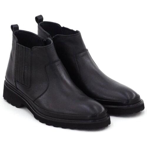 Mens Genuine Leather Boots 2020 Autumn Winter Fashion High Quality Ultra Comfort Made in Turkey