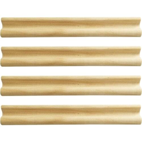 N58B Domino Racks Set of 4, Plusvivo Wooden Domino Trays Holders for mexican Train Chicken Food and Other Dominoes Games