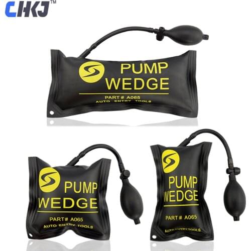 CHKJ 3pcs/lot Pump Wedge Professional Locksmith Tool Car Air Wedge Airbag Lock Pick Set Car Door And Window Lock Hand Tool