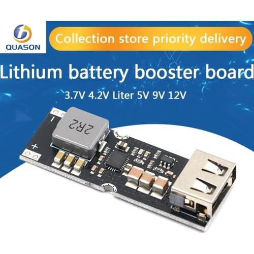 Single Cell Lithium Battery Boost Power Module Board 3.7V 4.2V Liter 5V 9V 12V USB Mobile Phone QC Fast Charge QC2.0 QC3.0