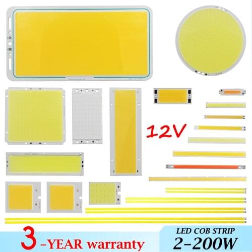 New year big promotion MIX DC 12V 2w-200w led cob strip lamp light emitting diode colorful cob for LED bulb cob led strip chip