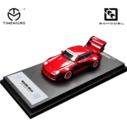 TimeMicro 1:64 RWB 993 Red double-deck/GT Wing DieCast Model Car