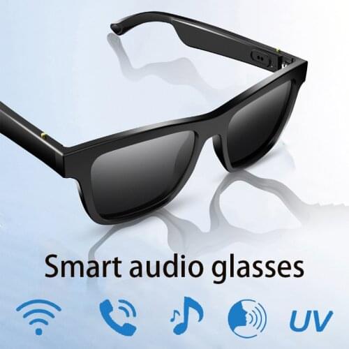 Smart Audio Glasses Bone Conduction Wireless Bluetooth Headphones Outdoor Sports Waterproof Stereo Sunglasses With Microphone