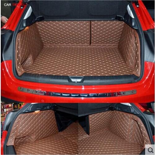 Top quality! Full set car trunk mats for Mercedes Benz GLA 220d 2019-2013 waterproof boot carpets cargo liner for GLA220d