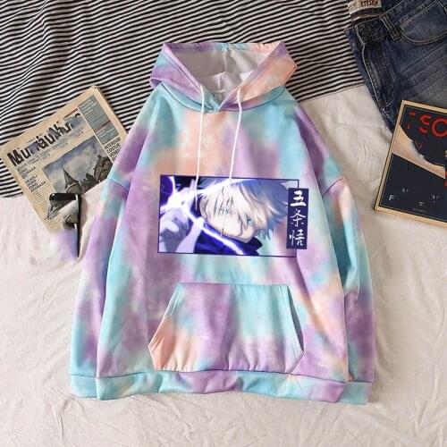 Japanese AnimeJujutsu Kaisen Gojo Satoru Hoodies Casual Loose Sweatshirt Unisex Spring and Autumn