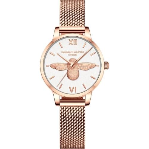 Fashion Unique 3ATM Water Resisitant 3D Bee Face Ladies Watch Luxury Watches 2021