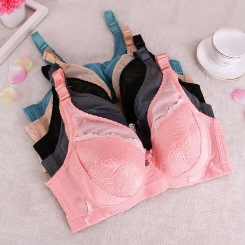Plus size lingereie bra 48F 46G 44F 42E 40D 38E cup E F G push up bra for women young girl mother intimate sexy lace bra C3204