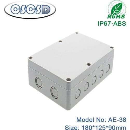 1pcs/lot 180*125*90mm weatherproof outdoor enclosures abs pc case enclosure plastic housing electronic plastic enclosure