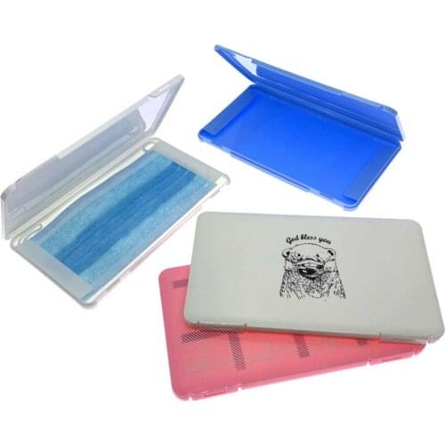 1pcs Portable Mask Storage Box Disposable Face Mask Holder Organizer Case Mask Face Cover Storage PP Storage Case