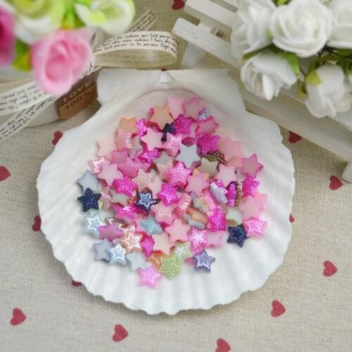 2000pcs mix color 11mm Diy jewelry accessories Phone beauty diy pearl accessories five-pointed star
