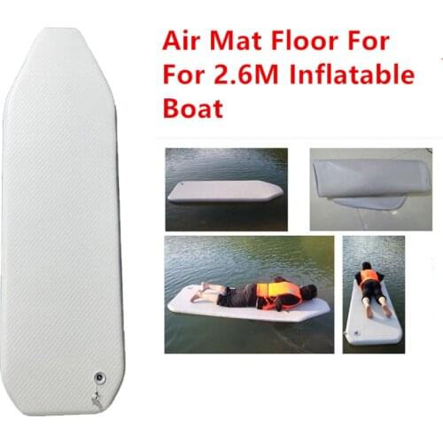 2021 Solar Marine Wholesale 4 Person 2.6 M PVC Inflatable Boat Air Mat Folding Professional Bottom Air Deck For Kayak Dinghy