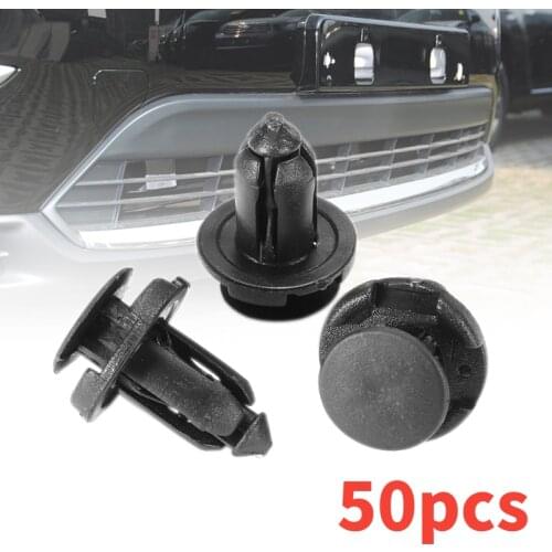 9mm 50pc Clips Auto Bumper Fender Buckle Mudflap Splash Guard Rivet Push Clips Retainer for Mitsubishi Endeavor Outlander