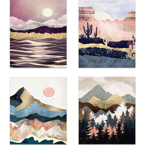 5D diamond painting abstract landscape mountain forest diamond embroidery wall art poster cross stitch kit mosaic home decoratio