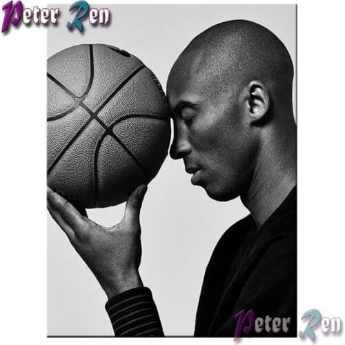 Kobe Bryant and Basketball diamond Painting Cross Stitch full Square\Round Embroidery Rhinestone picture Modern home decoration