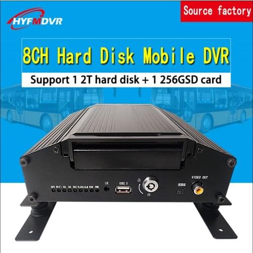 Audio and video 8-channel monitoring SD card + hard disk local recording CSMV6 monitoring platform Mobile DVR train / ship