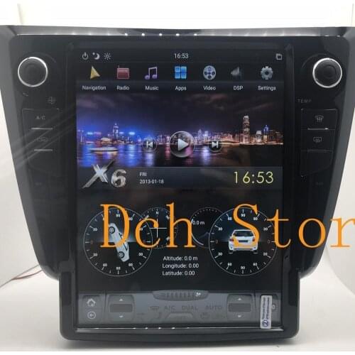 12.1 inch android 9.0 PX6 CARPLAY car dvd player gps navigation for X-TRAIL Qashqai 2013-2017 tesla screen stereo multimedia