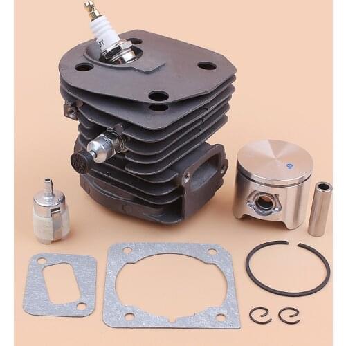 44mm Nikasil Plate Cylinder Piston gasket Decompression Valve For HUSQVARNA 350 351 353 346 XP 346XP Chainsaw Engine Motor Parts