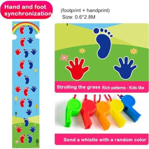 Children playing with hands and feet Kids Jumping Carpet